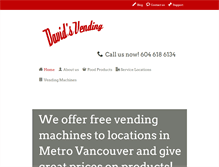 Tablet Screenshot of davidsvending.ca